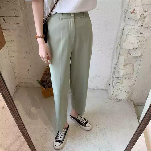 High Waist Loose Casual Trouser